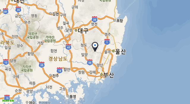 표충사아래 국민관광지