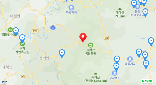 속리산 사계절 캠핑장