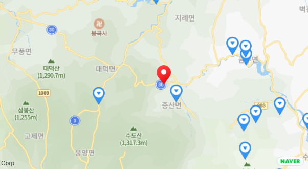 증산수도 계곡 캠핑장