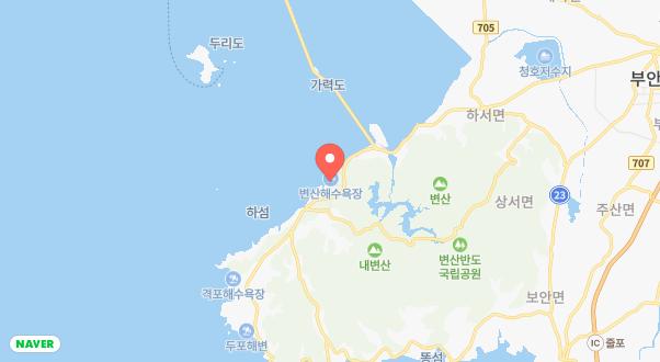 변산해수욕장 야영장