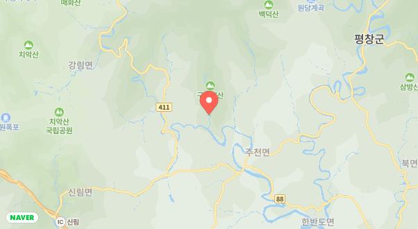 엄둔계곡 캠핑장